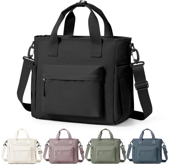Tas Geïsoleata per Picnic, Tas per Pranzo con Isolamento Termico, Tas per Cibo con Schiena Portatile, Tas per Lavoro, Scuola e Viaggio, Modello A1 Nero