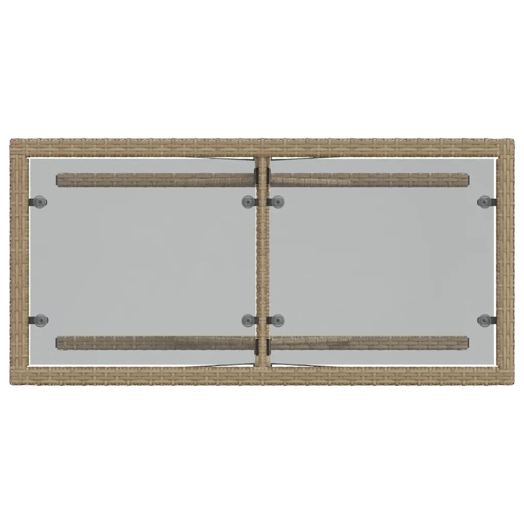 Set da Bistrò 3 pz con Cuscini Beige Misto in Polyrattan
