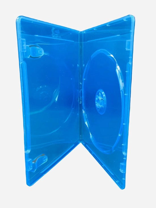 Copricasi Blu Ray 6mm trasparenti - 5 pezzi - Alta qualità in polipropilene - Copertura trasparente per libri - Colori blu - Copricasi per DVD