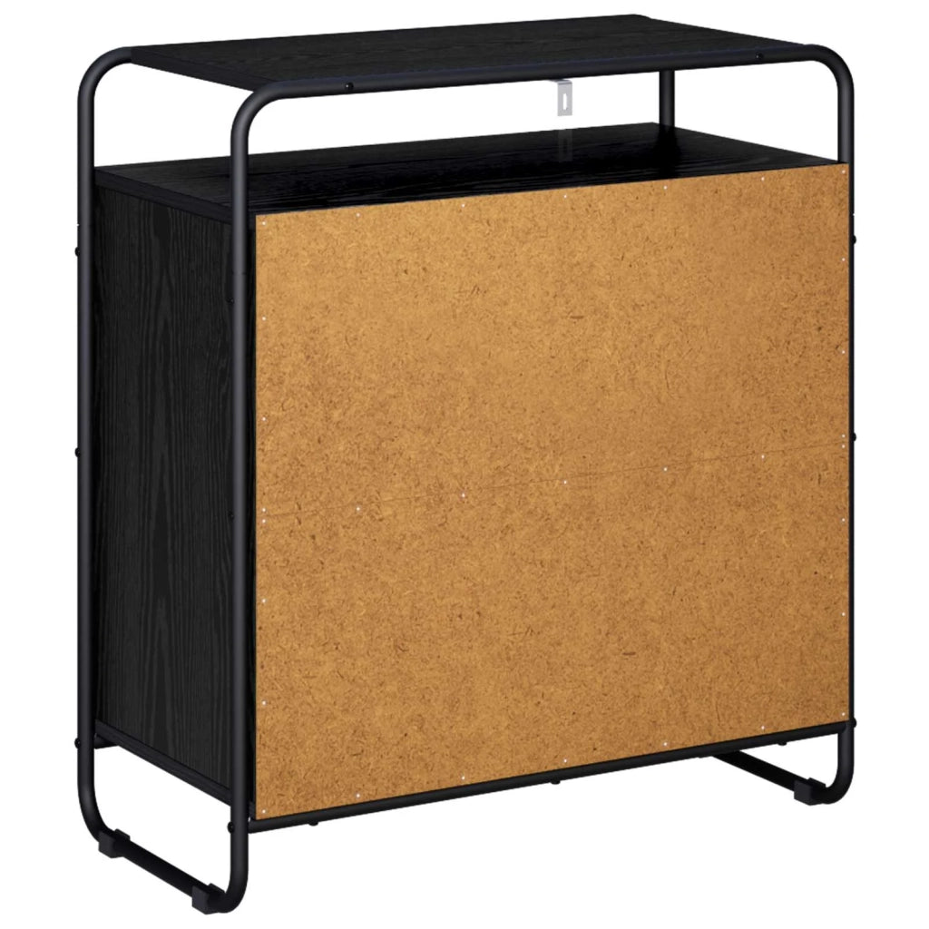 Credenza Rovere Nero 68 x 35 x 75 cm Legno ingegnerizzato 8007978