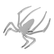 Trade Shop - Adesivo 3d In Metallo Cromato Per Auto Figura Stemma Ragno Spider Sticker -