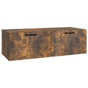 Mobile Porta TV da Muro-Credenza per TV sospesa Rovere Fumo 98 x 41 x 30 cm 692802