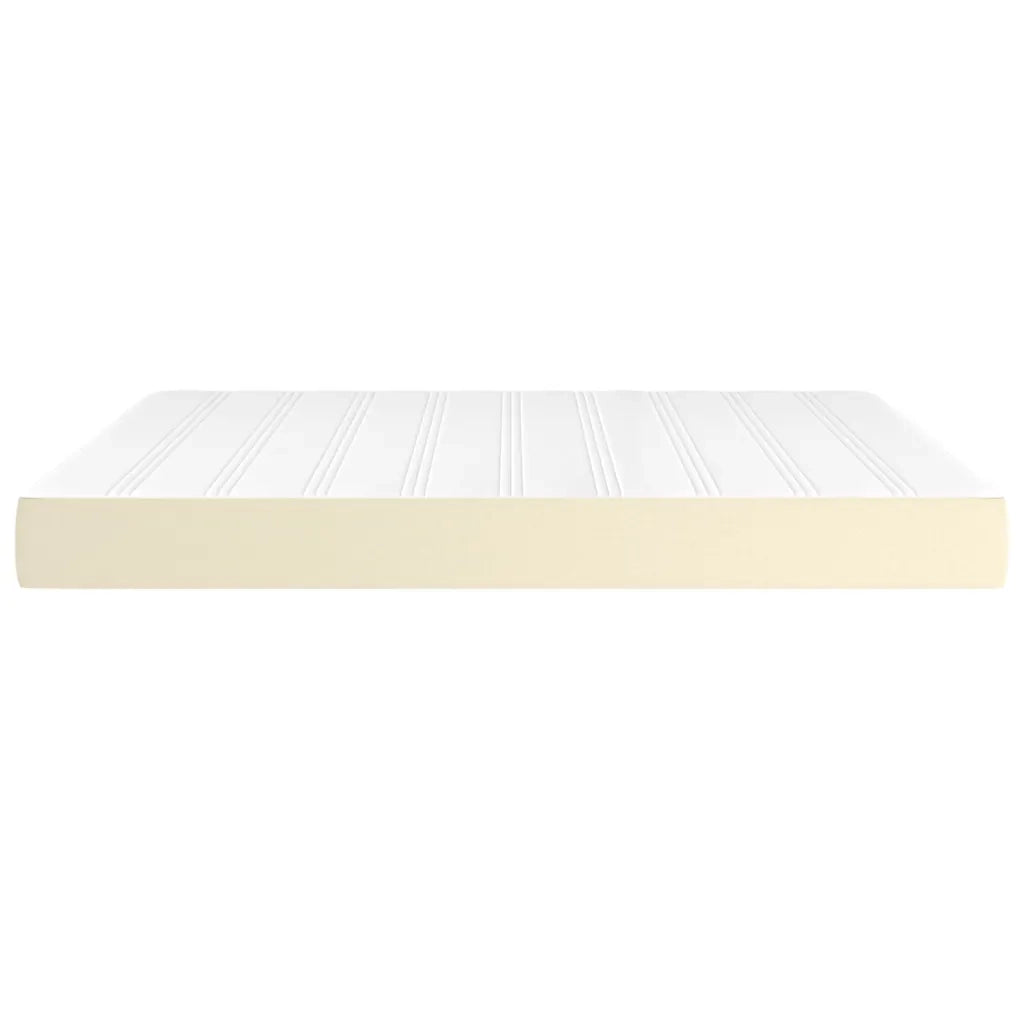 Materasso a Molle Crema 180x200x20 cm in Similpelle