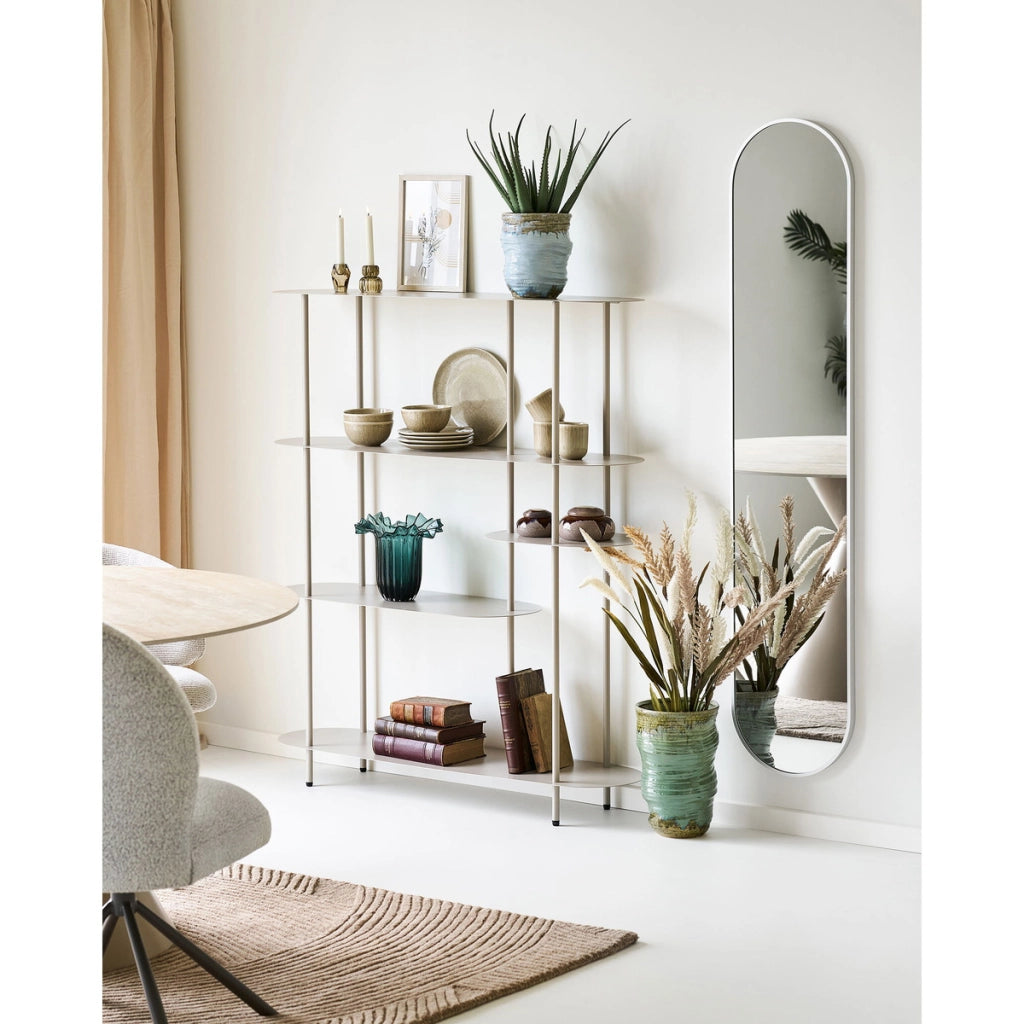 Specchio con Cornice Hennetved, Argento, Vetro, 3x35x170 cm