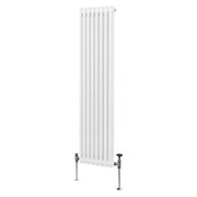 Termosifone Radiatore a 2 colonne per riscaldamento centralizzato verticale Bianco 180x38cm