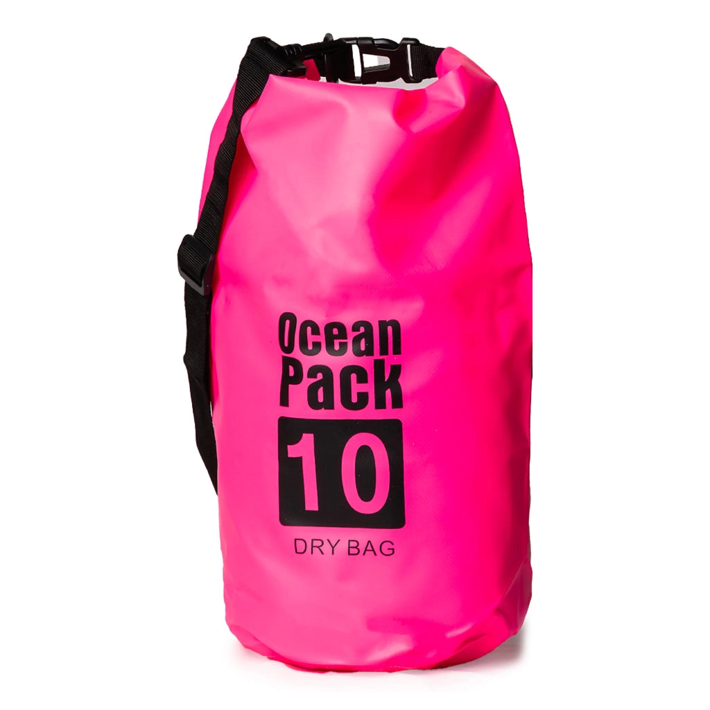 Senine, Borsa Impermeabile Capacità 10 lt, Rosa Fuxia