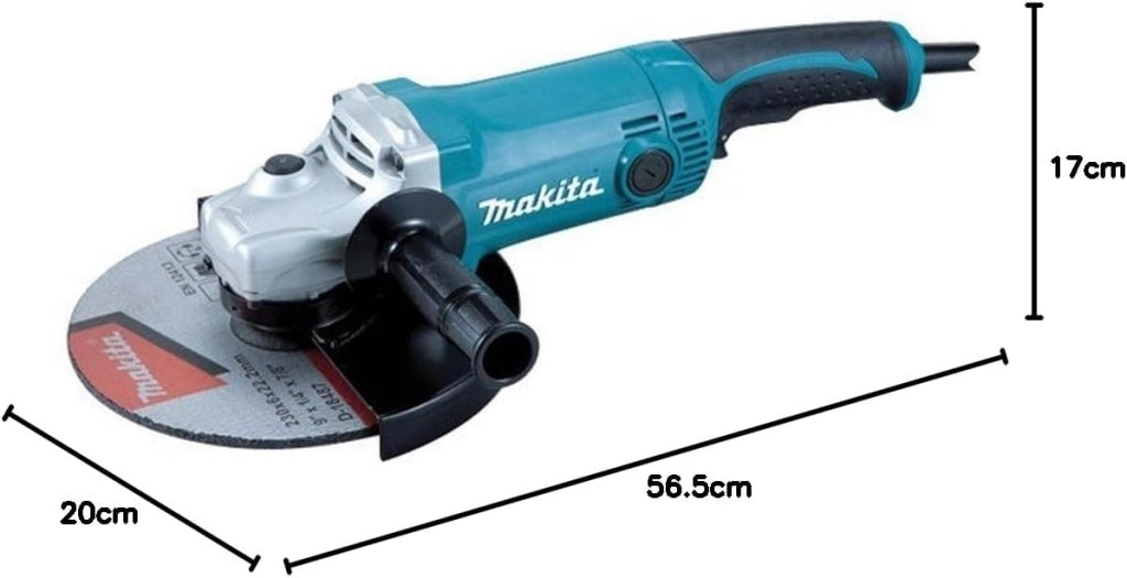 MAKITA GA9050 - Amoladora 230 mm 2000W 6600 rpm 4.8 kg sin BLoqueo interruptor