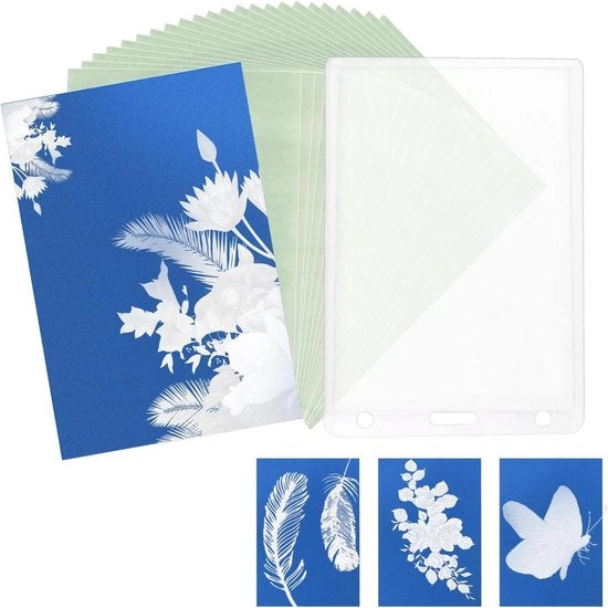 24 pezzi di carta per cyanotipo A7 formato per la fotografia al sole - sensibile alla luce solare - carta per stampa al sole - progetti di fai da te e educazione artistica - attivata dalla luce solare - fotografia al sole.