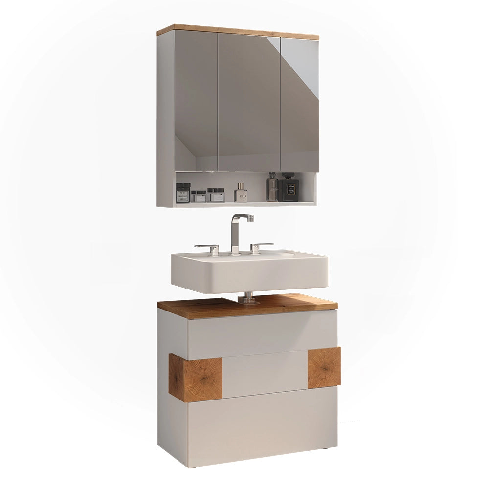 Vicco Set di mobili da bagno Bianco 2 parti