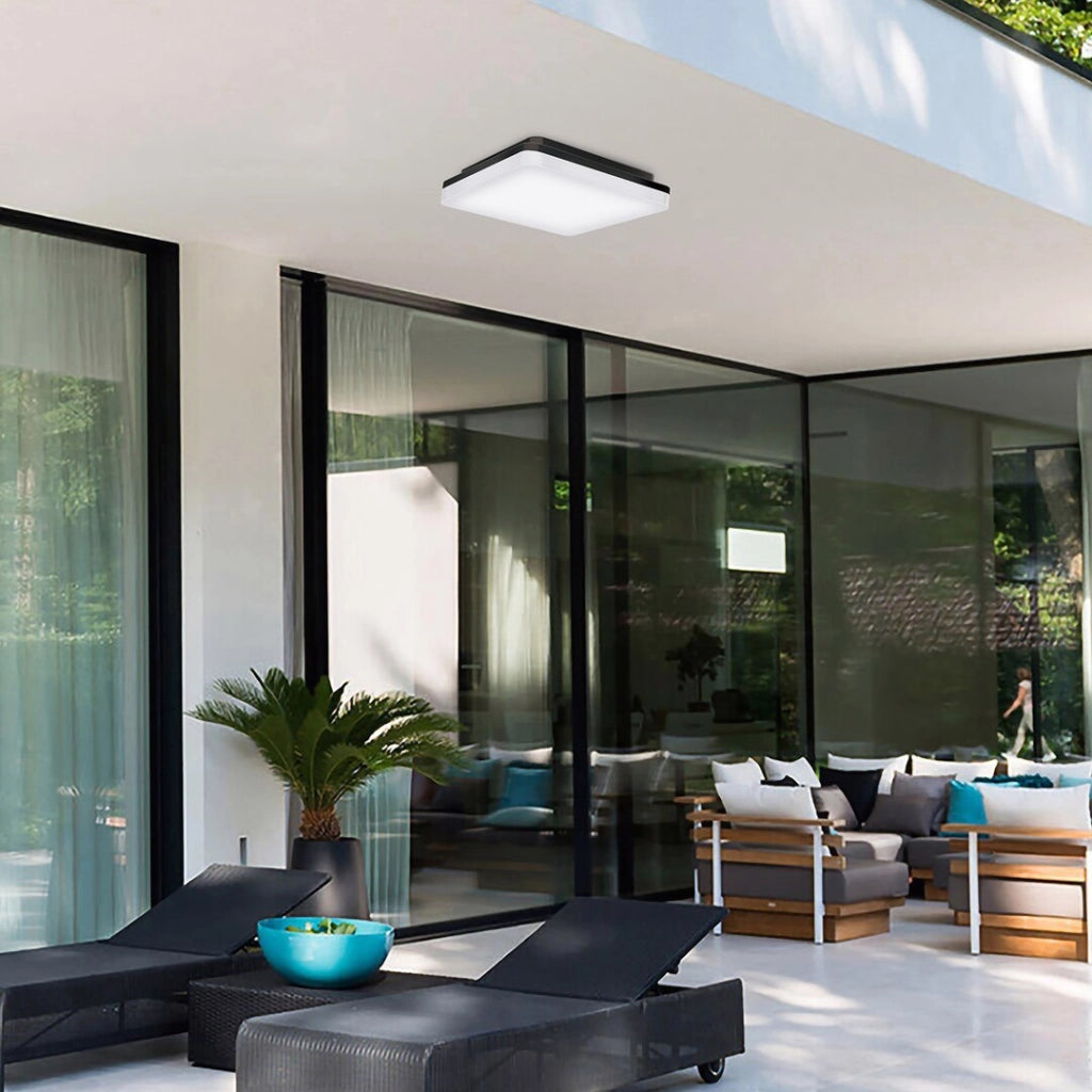 Plafoniera esterna quadrata LED 24W 4000K IP54 Rabalux