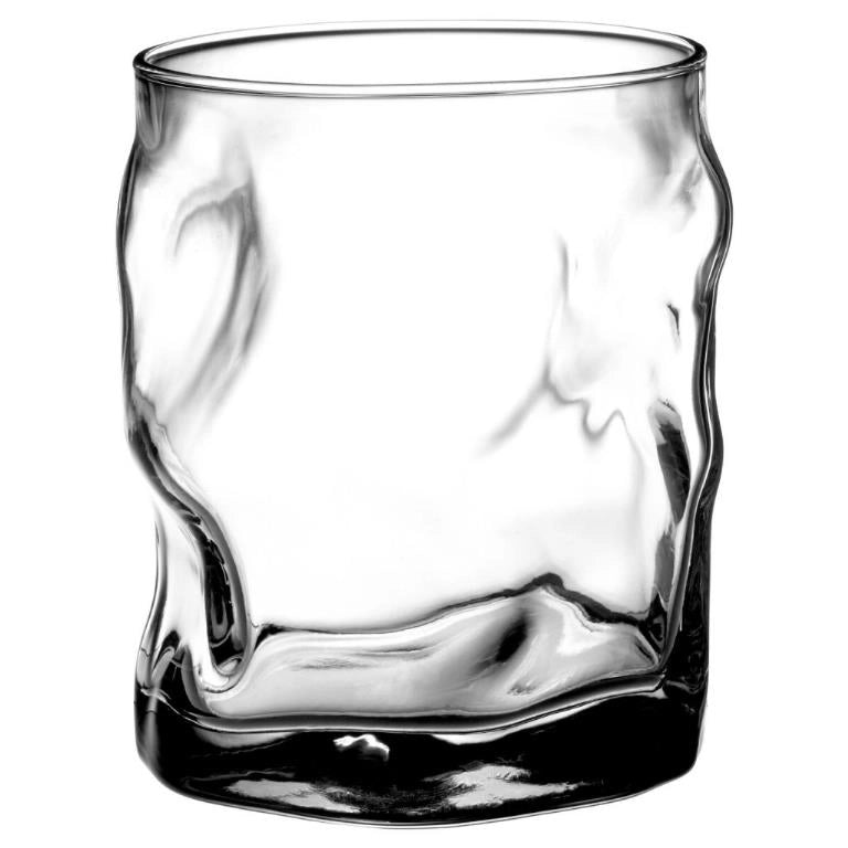 Set 3 Bicchieri da Tavola Acqua Vino Sorgente in Vetro Trasparente 300 cc
