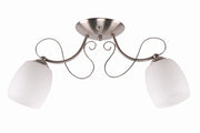 Candellux AMBA lampada sospensione vetro cromo 2xE27