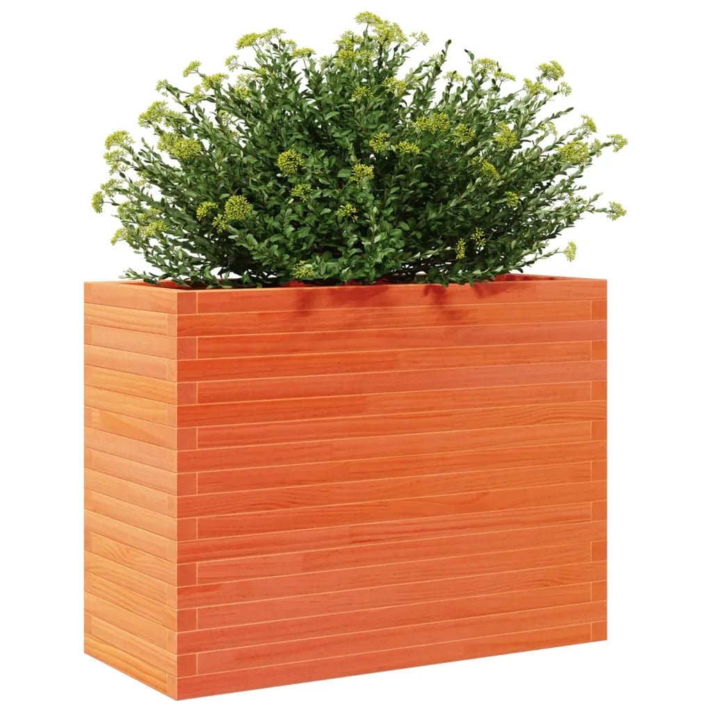 Fioriera Giardino Marrone Cera 90x40x68,5cm Legno Massello Pino 3282491