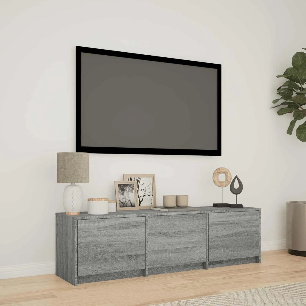 Mobile TV con LED con LED Sonoma grigia 140 x 34 x 40 cm 3418711