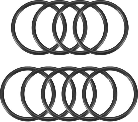 O-ring in gomma nitrile 39 mm - Sigillatura per diverse applicazioni - Nero - 9 pezzi - Resistente alle temperature da -20 °C a 100 °C - Alta resistenza