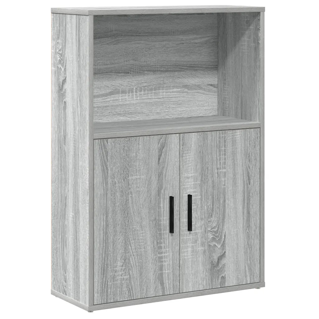 Libreria Grigio Sonoma 60x24x85 cm in Legno Multistrato 860414
