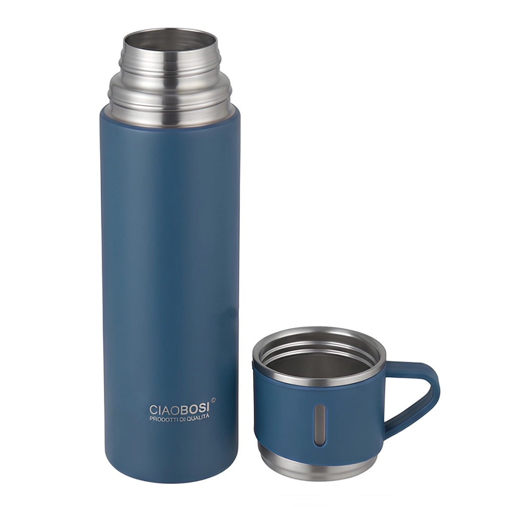 Borraccia Termica Sottovuoto 500ml con Filtro per Tè Blu Avizar