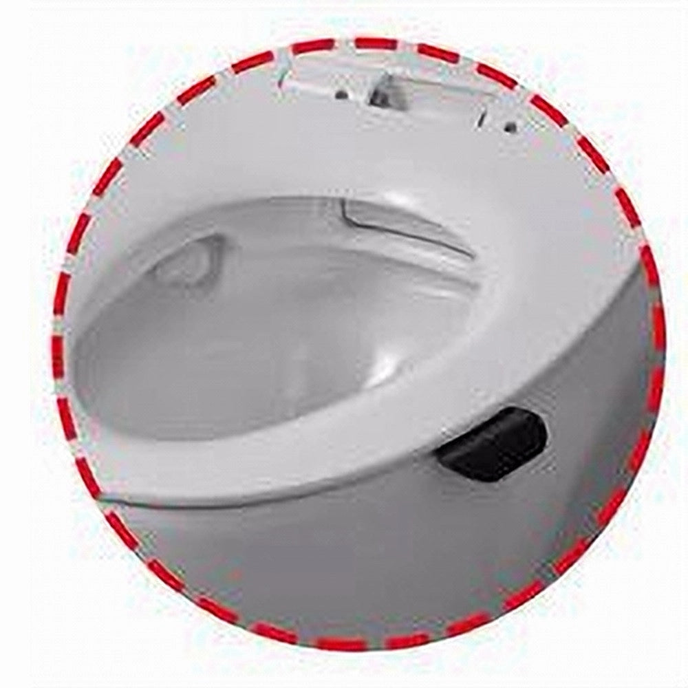 Trade Shop - Sollevatore Per Coperchio Sedile Wc Copriwater Adesivo A Linguetta Bianco 87627 -