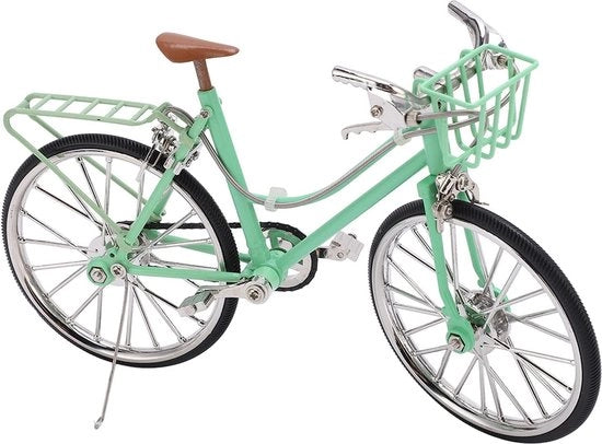 Miniatura di bicicletta in metallo | Scultura di bicicletta artigianale | Gioiello per bambino.