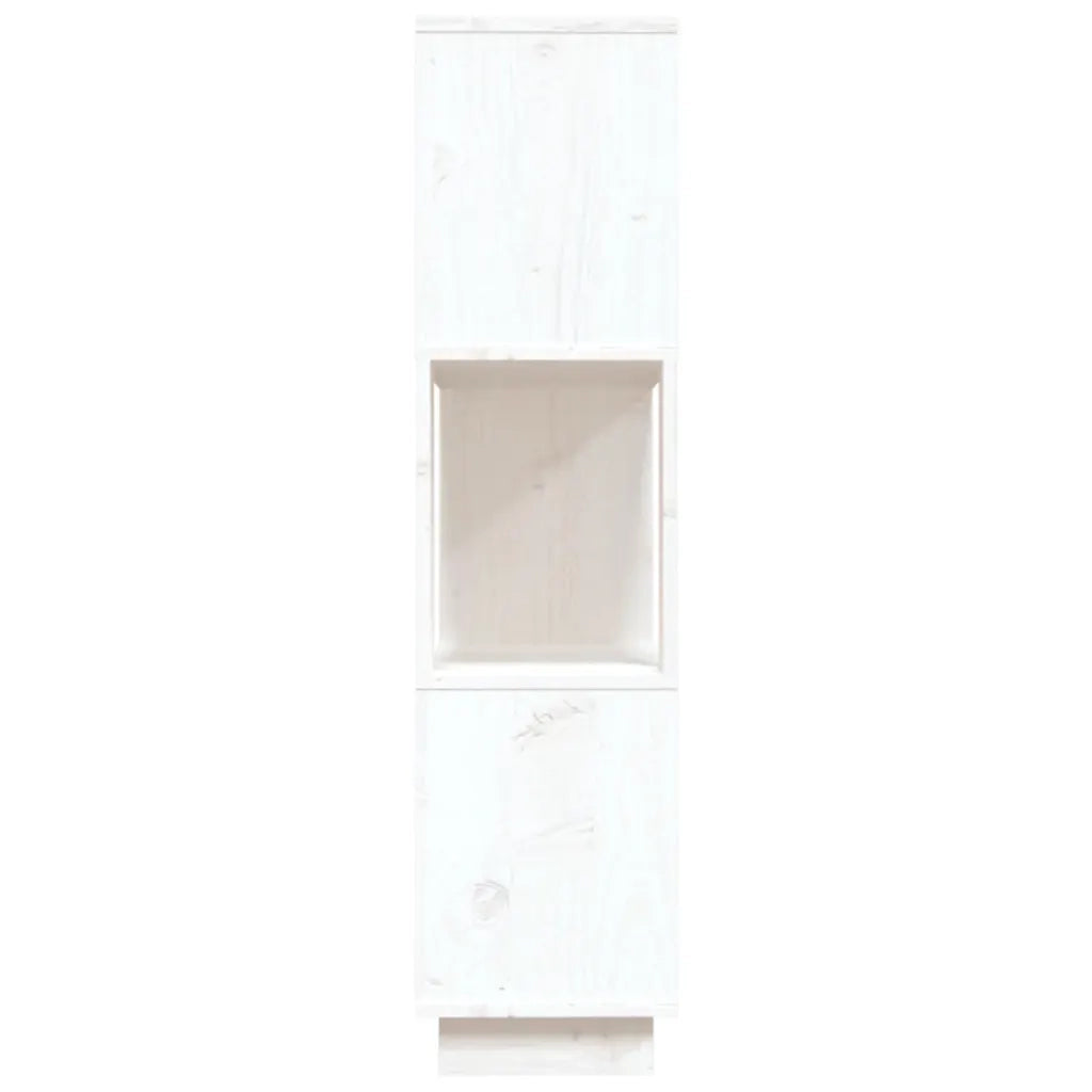 Libreria/Divisorio Bianco 80x25x101 cm Legno Massello di Pino 814055