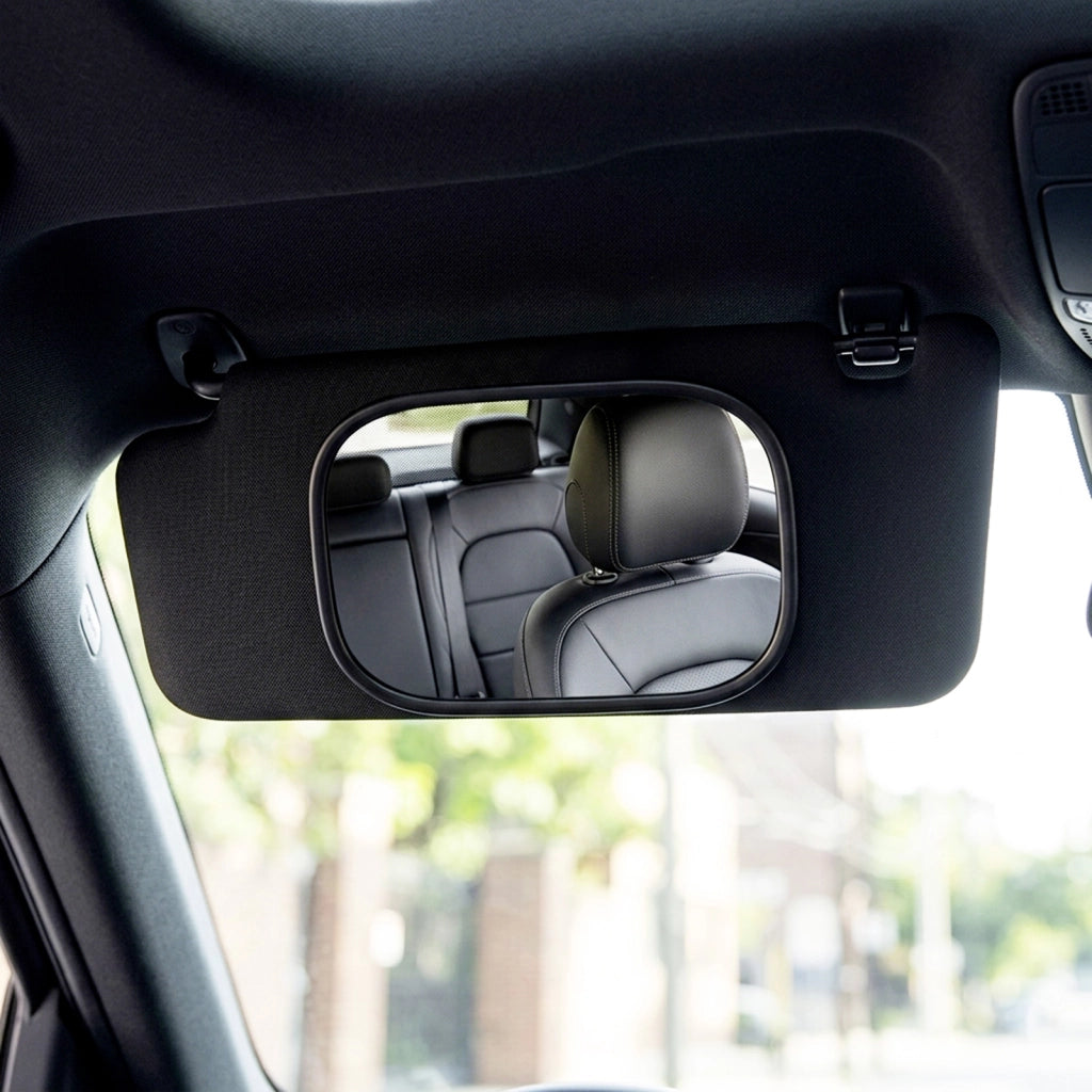 Specchio Interno per Auto con Parasole Grandangolare 170x110mm Nero Avizar