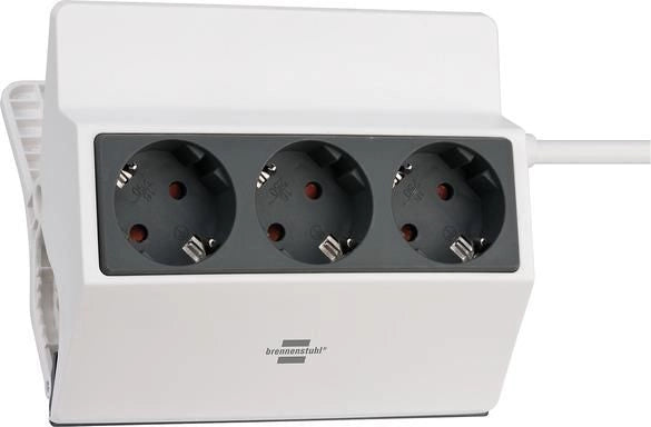 Brennenstuhl 1150070 prolunghe e multiple 3 m 3 presa(e) AC Interno Antracite, Bianco