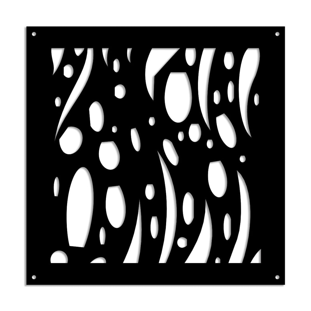 MISTRAL - Pannello in PVC traforato - Parasole Misura: 73x73 cm, Colore: nero