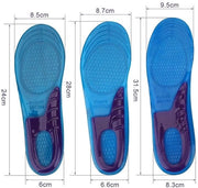 Inlegzoli ortopedici con gel antiscivolo - Silenziosi e comodi - Adatti alle gambe - Realizzati con silicone di alta qualità e tessuto vellutato
