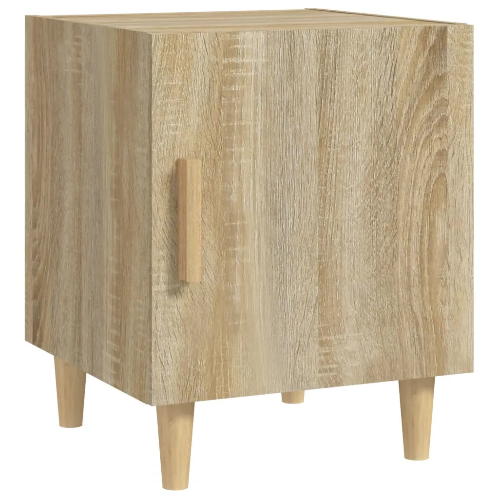 Comodini 2 pz-Set di 2 Tavolino da notte Rovere Sonoma in Legno Multistrato 177399