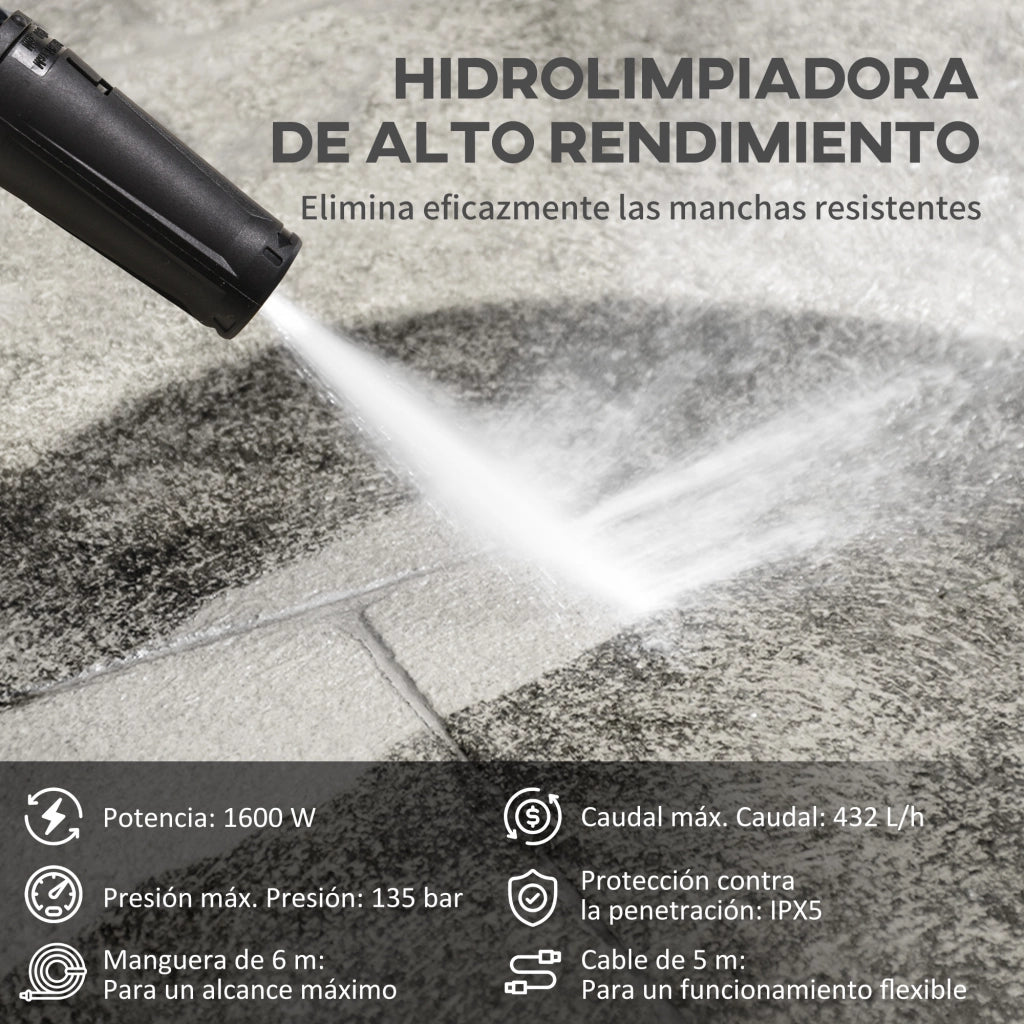 Idropulitrice 1600W ¨C Zephmum ¨C 23.5x27x68 cm Blu