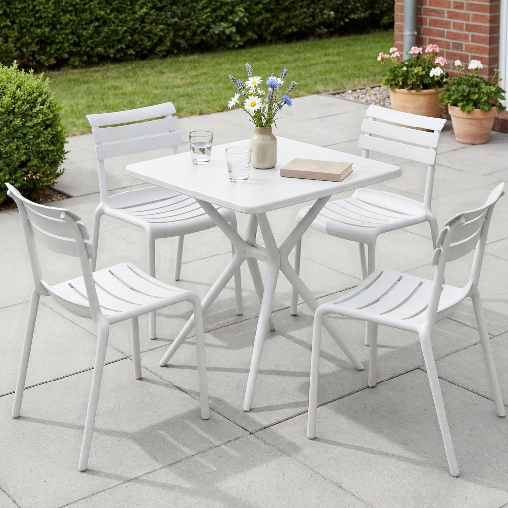 Set di mobili da giardino Vela con 4 sedie 2