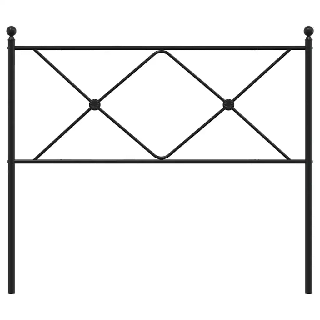 Testiera in Metallo Nero 100 cm