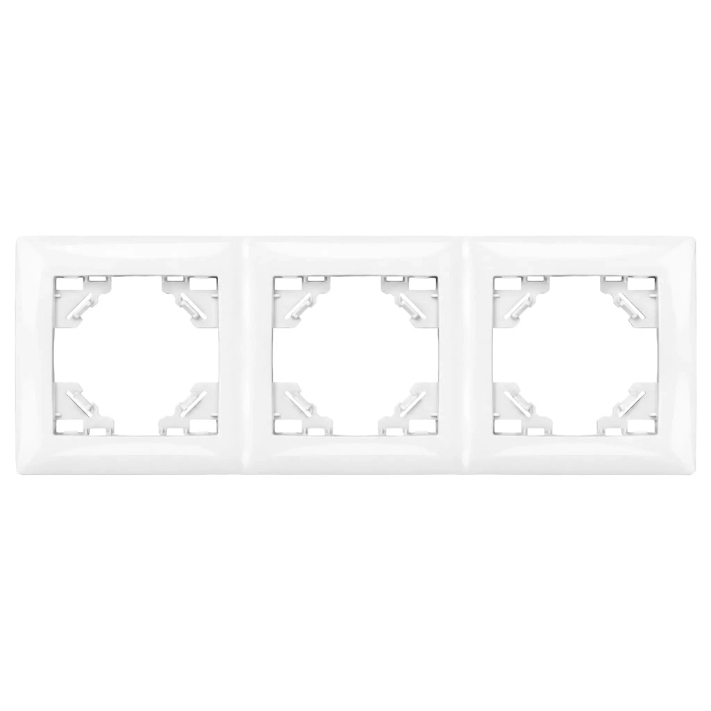 Placca Tripla Per Prese Oste Jnh015-3f White