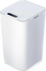 Recipiente di Rifiuti Automatico con Sensore - Impermeabile - 8,5L - 19,7x17,5x31cm - Bianco