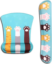 Matita e tastiera, sostegno polso, sostegno polso, tastiera, sostegno polso ergonomico, set, blu