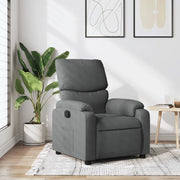 Divano Sedia-Poltrona Reclinabile in Tessuto Grigio Scuro 438560