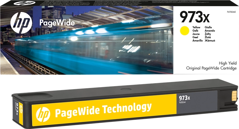 HP Cartuccia giallo ad alta capacità originale 973X PageWide
