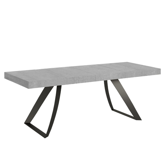 Tavolo Allungabile 200-304x90x77 cm Proxy Premium Cemento Telaio Antracite