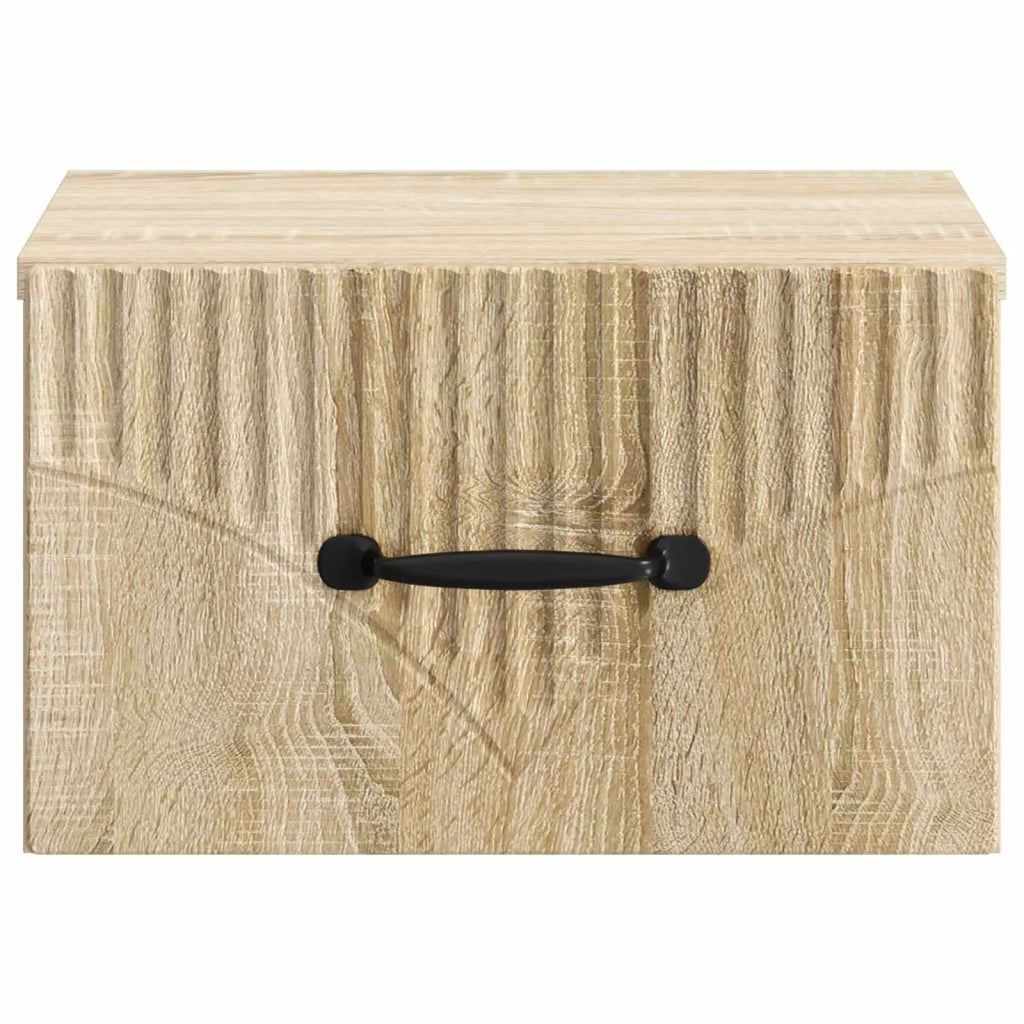 Mobiletto da notte a muro Rovere Sonoma 34,5 x 33 x 20 cm 898939