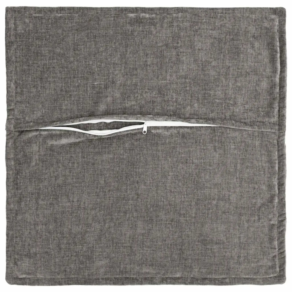 Federa 2 pcs HOUTEN Grigio Scuro 70 x 70 cm Tessuto Chenille 921371