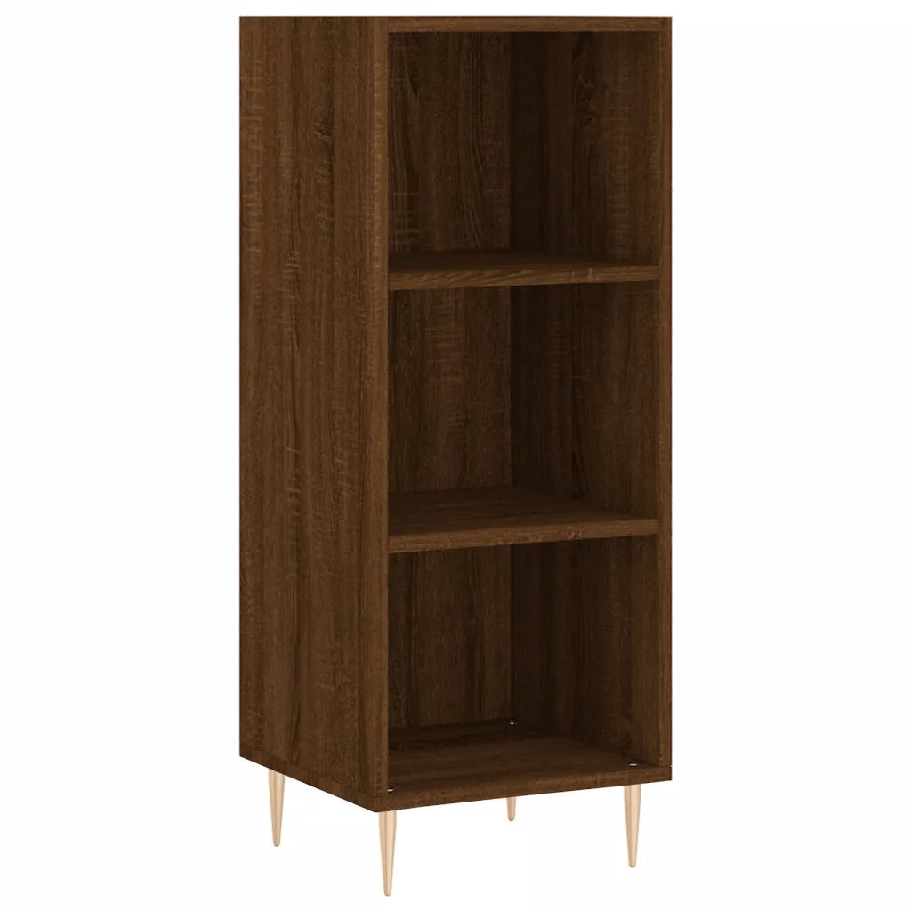 Credenza | Madia | Buffet da pranzo | Armadio da pranzo Rovere Marrone 34,5x32,5x90 cm in Legno Multistrato