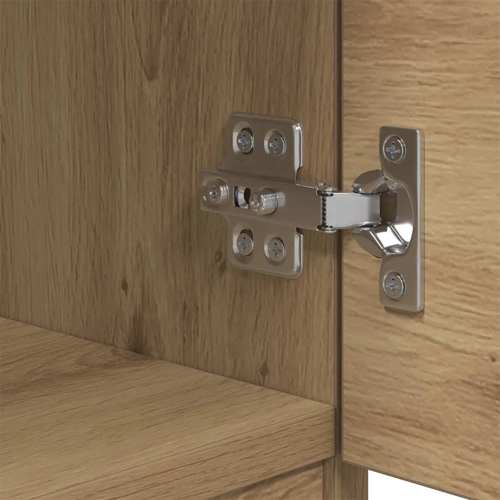 Armadietto per letto 2 pz Rovere artigianale 40 x 39 x 40cm CFW2476456
