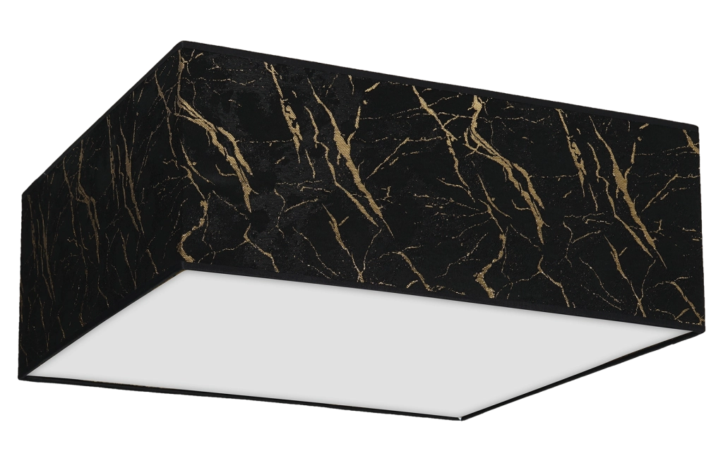 Plafoniera quadrata 50cm 3xE27 nera Milagro Senso MLP7293