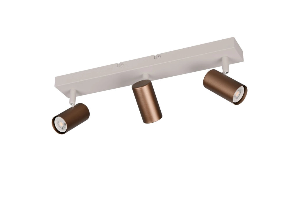 Faretto soffitto TARYN 3xGU10 beige metallo RL