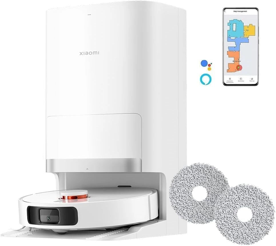 Xiaomi X20+ Robot aspirapolvere Navigazione Laser LDS 6000 Pa 0.35 L autonomia 140 min Wi-Fi App Lavapavimenti colore Nero Bianco
