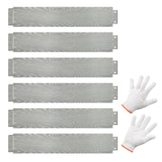 Fioriera rialzata in metallo zincato 600 x 20 x 110 cm flessibile ed esteticamente gradevole grigio 20_0012220