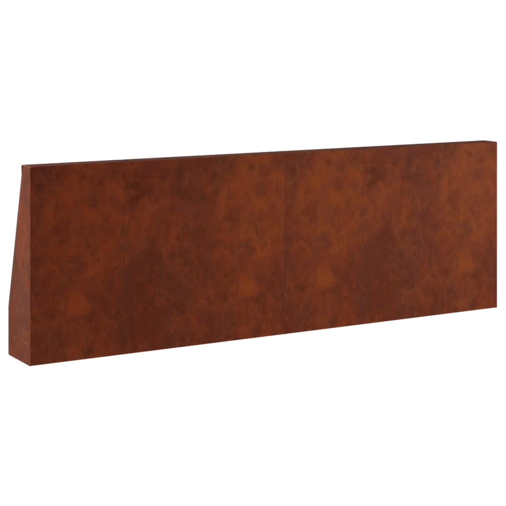 Muro di contenimento 2 pz 60 x 12 x 50 cm Acciaio Corten 8015282
