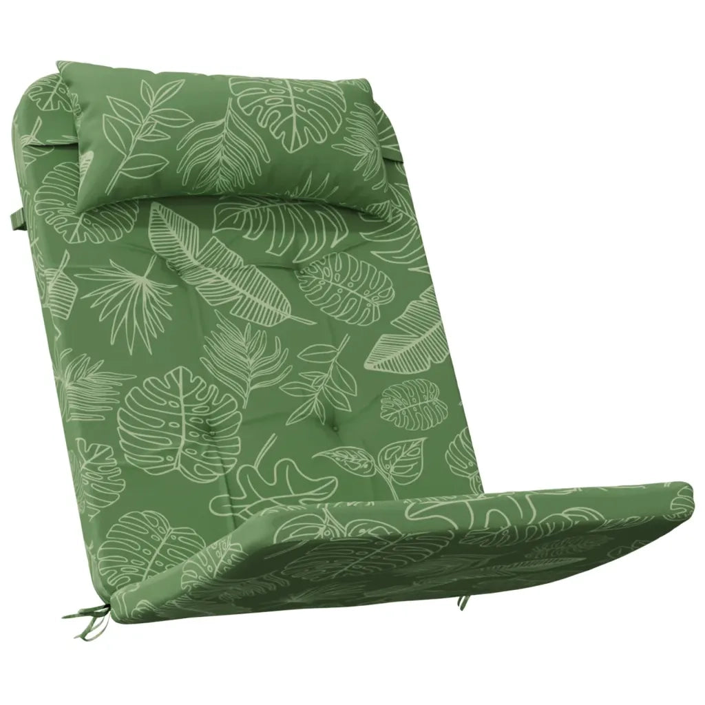 Cuscini Sedia Adirondack 2 pz Motivo a Foglie in Tessuto Oxford 361849