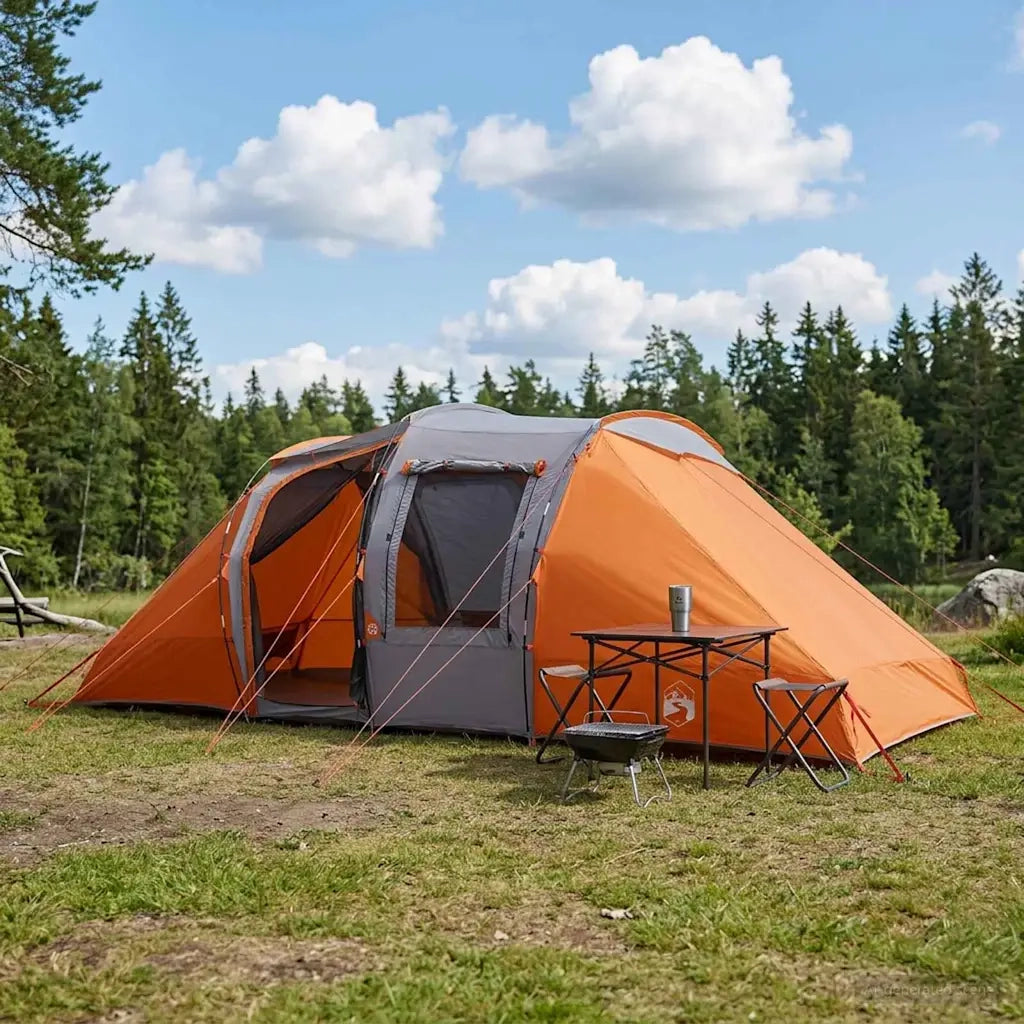 Tenda Istantanea Grigio e arancione 524 x 232 x 192 cm