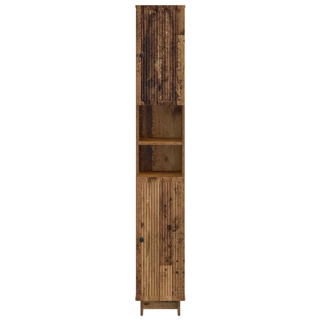 Armadio da Bagno con Ripiano Aperto EDE Legno antico 895943